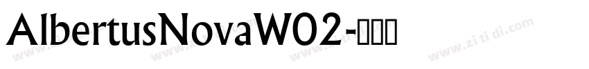 AlbertusNovaW02字体转换