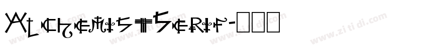 AlchemistSerif字体转换