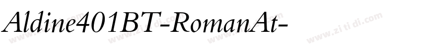 Aldine401BT-RomanAt字体转换
