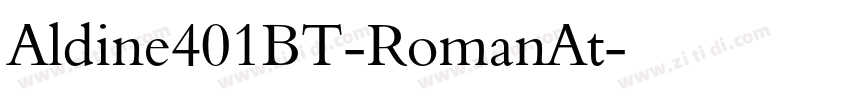 Aldine401BT-RomanAt字体转换