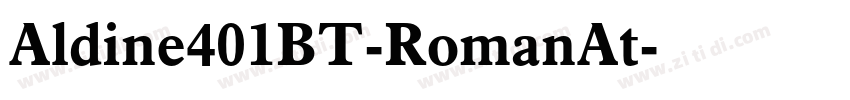 Aldine401BT-RomanAt字体转换