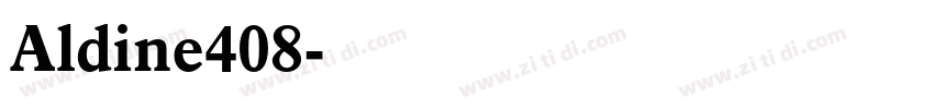 Aldine408字体转换