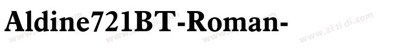 Aldine721BT-Roman字体转换