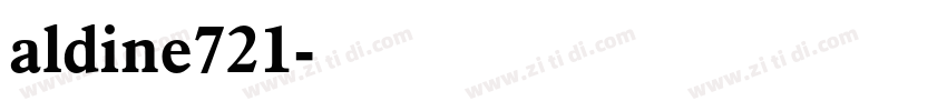 aldine721字体转换