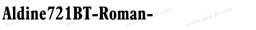 Aldine721BT-Roman字体转换