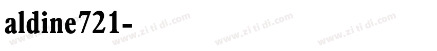 aldine721字体转换