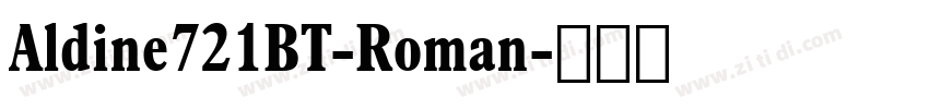 Aldine721BT-Roman字体转换