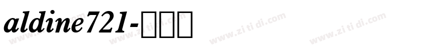 aldine721字体转换
