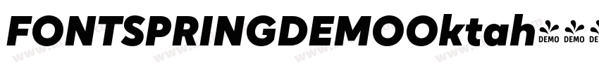 FONTSPRINGDEMOOktah字体转换