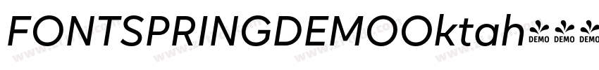 FONTSPRINGDEMOOktah字体转换