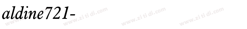 aldine721字体转换