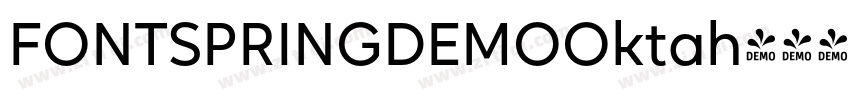 FONTSPRINGDEMOOktah字体转换