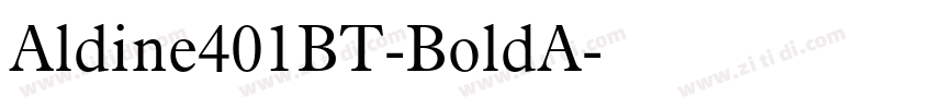 Aldine401BT-BoldA字体转换