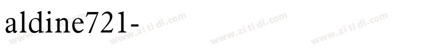 aldine721字体转换