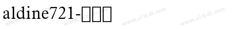 aldine721字体转换
