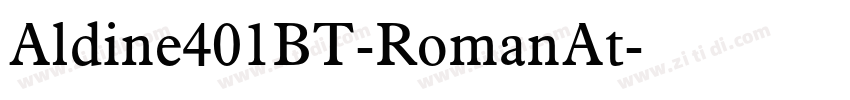 Aldine401BT-RomanAt字体转换