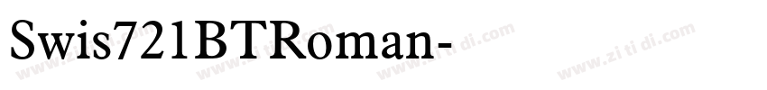 Swis721BTRoman字体转换