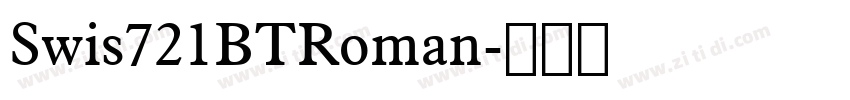 Swis721BTRoman字体转换