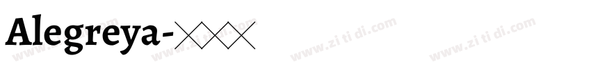 Alegreya字体转换