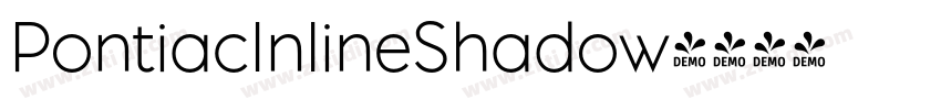 PontiacInlineShadow字体转换