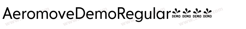 AeromoveDemoRegular字体转换