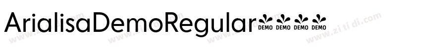 ArialisaDemoRegular字体转换