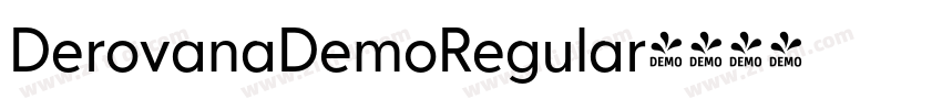 DerovanaDemoRegular字体转换