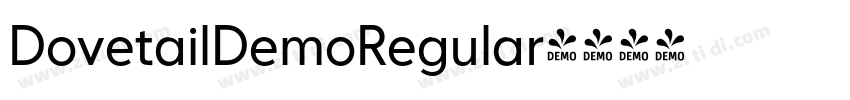 DovetailDemoRegular字体转换