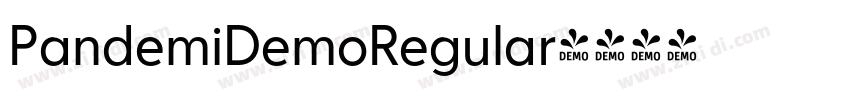PandemiDemoRegular字体转换
