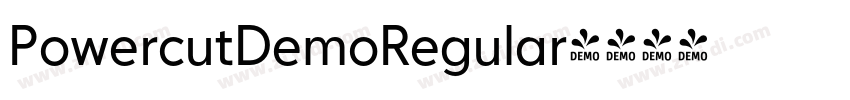 PowercutDemoRegular字体转换