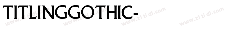 TitlingGothic字体转换