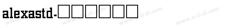 alexastd字体转换