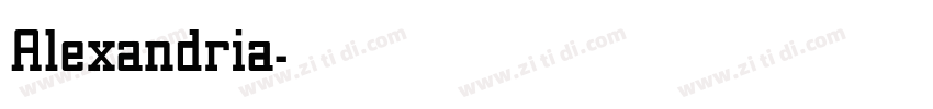 Alexandria字体转换