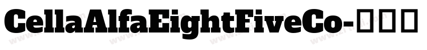 CellaAlfaEightFiveCo字体转换