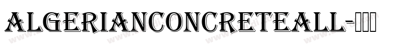 AlgerianConcreteAll字体转换