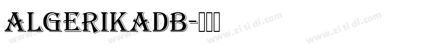 AlgerikaDB字体转换