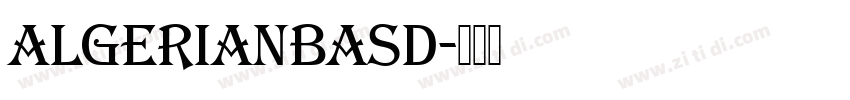 AlgerianBasD字体转换