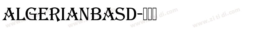 AlgerianBasD字体转换