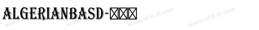 AlgerianBasD字体转换