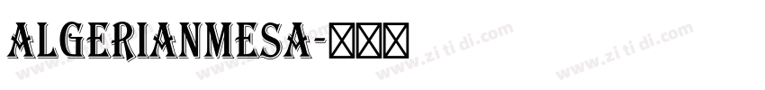 AlgerianMesa字体转换