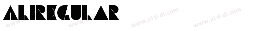AliRegular字体转换