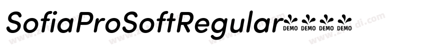 SofiaProSoftRegular字体转换