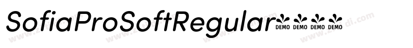 SofiaProSoftRegular字体转换