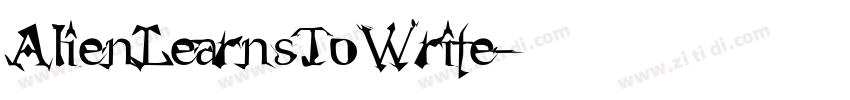 AlienLearnsToWrite字体转换