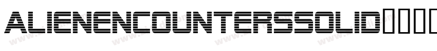 AlienEncountersSolid字体转换