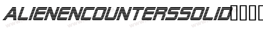 AlienEncountersSolid字体转换