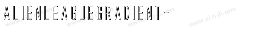AlienLeagueGradient字体转换