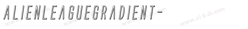 AlienLeagueGradient字体转换