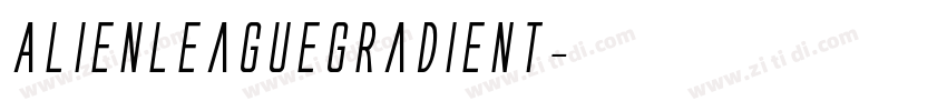 AlienLeagueGradient字体转换