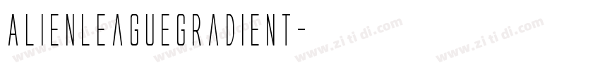 AlienLeagueGradient字体转换